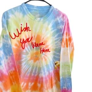 Astroworld 2018 tour "Wish you were here" LS tiedyed tee , travis scott , cactus